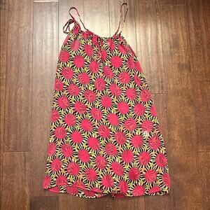 Erica Tanov 100% Silk Chiffon Pink Slip Dress, Size Small